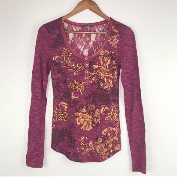 Miss Me Women’s Long Sleeve Top Size S - Picture 1 of 5